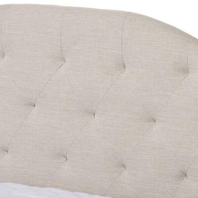 Eliza Modern and Contemporary Light Beige Fabric Upholstered Queen Size Daybed 6