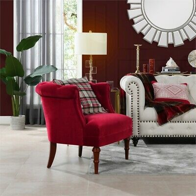 Jennifer Taylor Home Katherine Tufted Accent Chair Siren Red 9