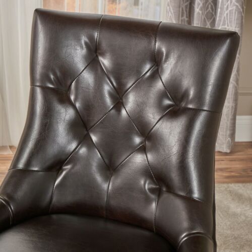Stacy Leather Dining/Accent Chairs (Set of 2) 1