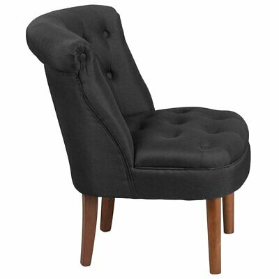 Bowery Hill Tufted Chair In Black 1