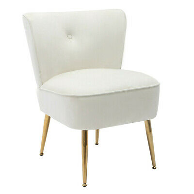 Side Chair Accent Single Sofa Velvet Fabric Upholstered 8