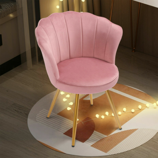 Mid Century Modern Leisure Arm Chair Velvet Accent Chair Guest Seat Vanity Chair 1