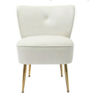 Side Chair Accent Single Sofa Velvet Fabric Upholstered 7
