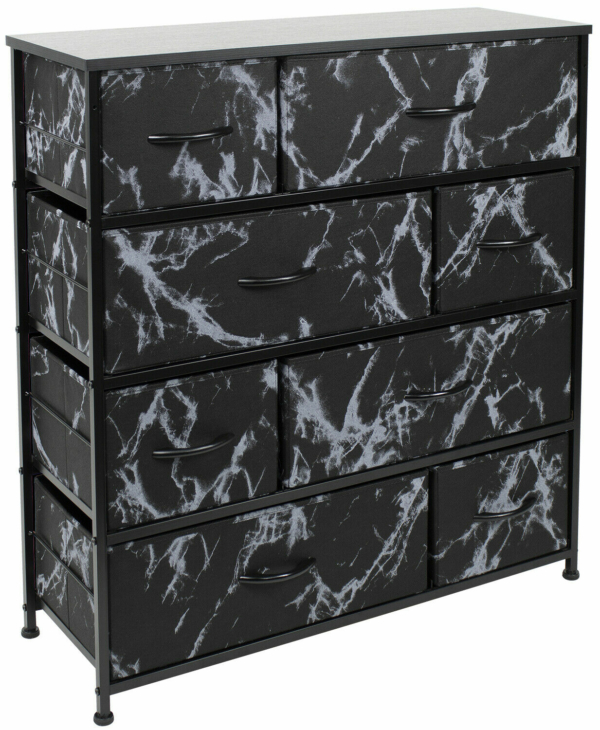 Sorbus Dresser w/ 8 Drawers - Bedroom Furniture Tower Chest - Marble Collection 2