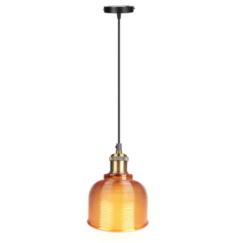 Industrial Glass Pendant Light Color Plating Ceiling Lamp Shade Hanging Fixtures 1