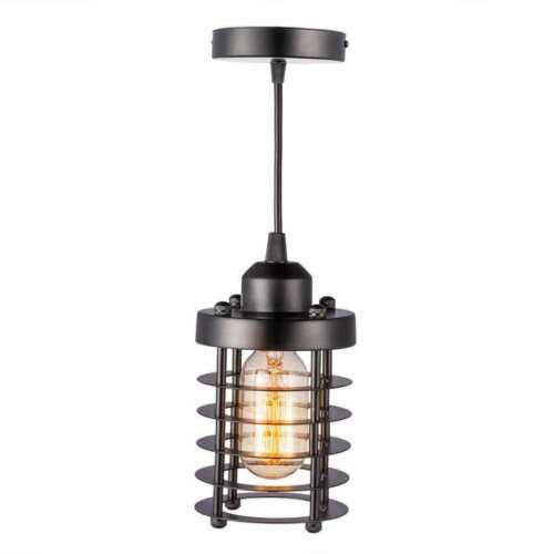 Rustic Vintage Industrial Iron Cage Pendant Light Hanging Ceiling Lamp Fixtures 3
