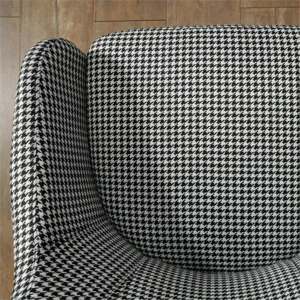 Sauder Harvey Park Accent Chair in Black and White Checkers 7