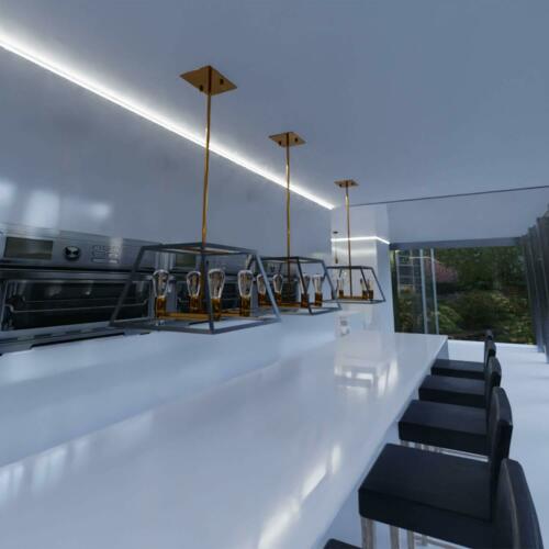 Modern 4-bulbs Kitchen Island Ceiling Light Fixtures Hanging Light Pendant L'AMP 3