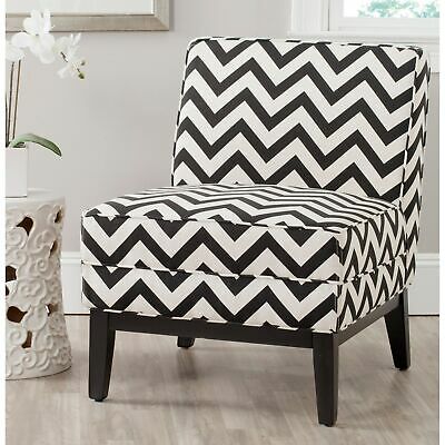 Safavieh Armond Black/ White Chair - 25.2" x 31.9" x 33.1"