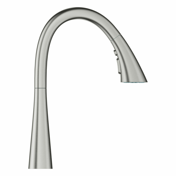 Grohe 32 298 3 Zedra 1.75 GPM 1 Hole Pull Down Kitchen Faucet - Chrome 4