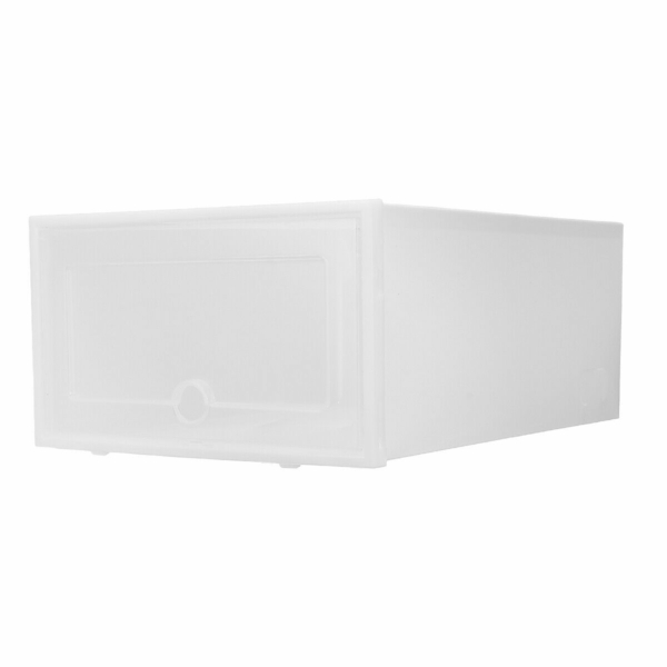 6 Piece Shoe Storage Box Clear Case Transparent Stackable Container Organizer 7