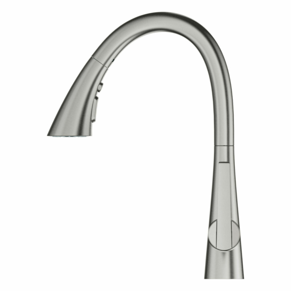 Grohe 32 298 3 Zedra 1.75 GPM 1 Hole Pull Down Kitchen Faucet - Chrome 3