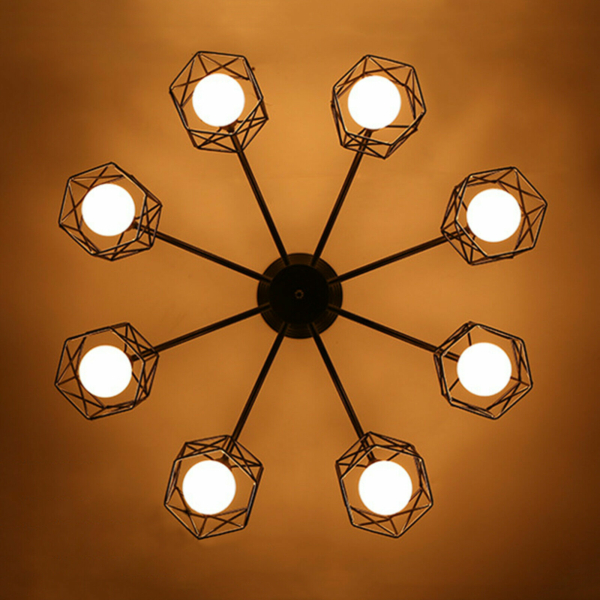 8-Lights Farmhouse Kitchen Island Light Pendant Chandelier Ceiling Fixture 4