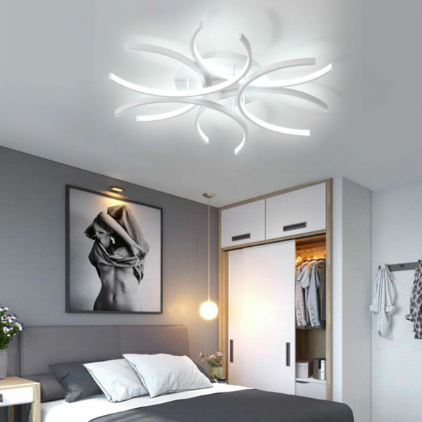 Modern LED Chandelier Pendant Light Living Room Ceiling Lighting Fixture US NEW 2