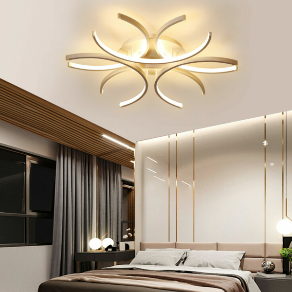Modern LED Chandelier Pendant Light Living Room Ceiling Lighting Fixture US NEW 12