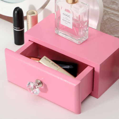 Pink Princess Kids Vanity Makeup Dressing Table Set Jewelry Drawer 9