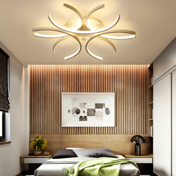 Modern LED Chandelier Pendant Light Living Room Ceiling Lighting Fixture US NEW 4