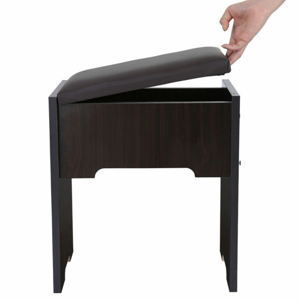 Studio Vanity Set With Lighted Mirror Cushioned Stool Dressing Table Makeup Table BK 3