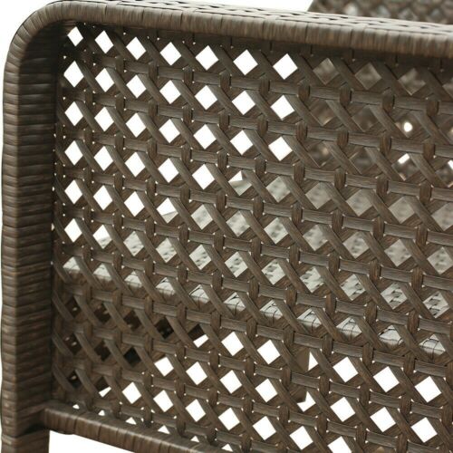 5 Piece Rattan Sofa Wicker Chair Cushions Table Set Chairs Outdoor Furniture 5