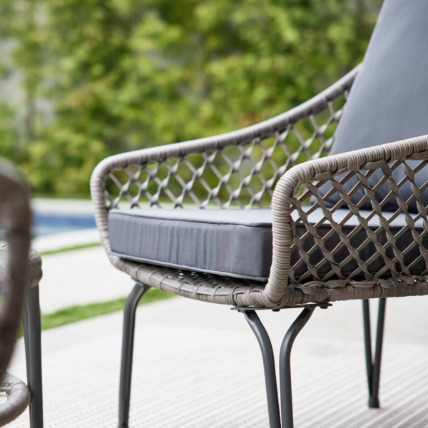 Rattan Wicker Furniture Set 3PC Cushioned Outdoor Garden Seat Patio Sofa Chairs 2